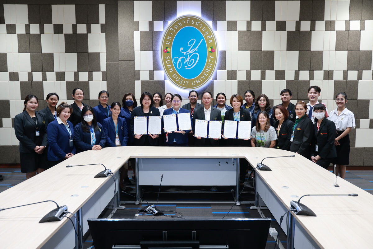 โรงเรียนสาธิตะอออุทิศ ศูนย์สิ่งแวดล้อม คณะวิทยาศาสตร์และเทคโนโลยี กองอาคารและสถานที่ และโครงการอาหารกลางวัน 1 ลงนามความร่วมมือ ขับเคลื่อนการจัดการขยะมูลฝอยในมหาวิทยาลัย