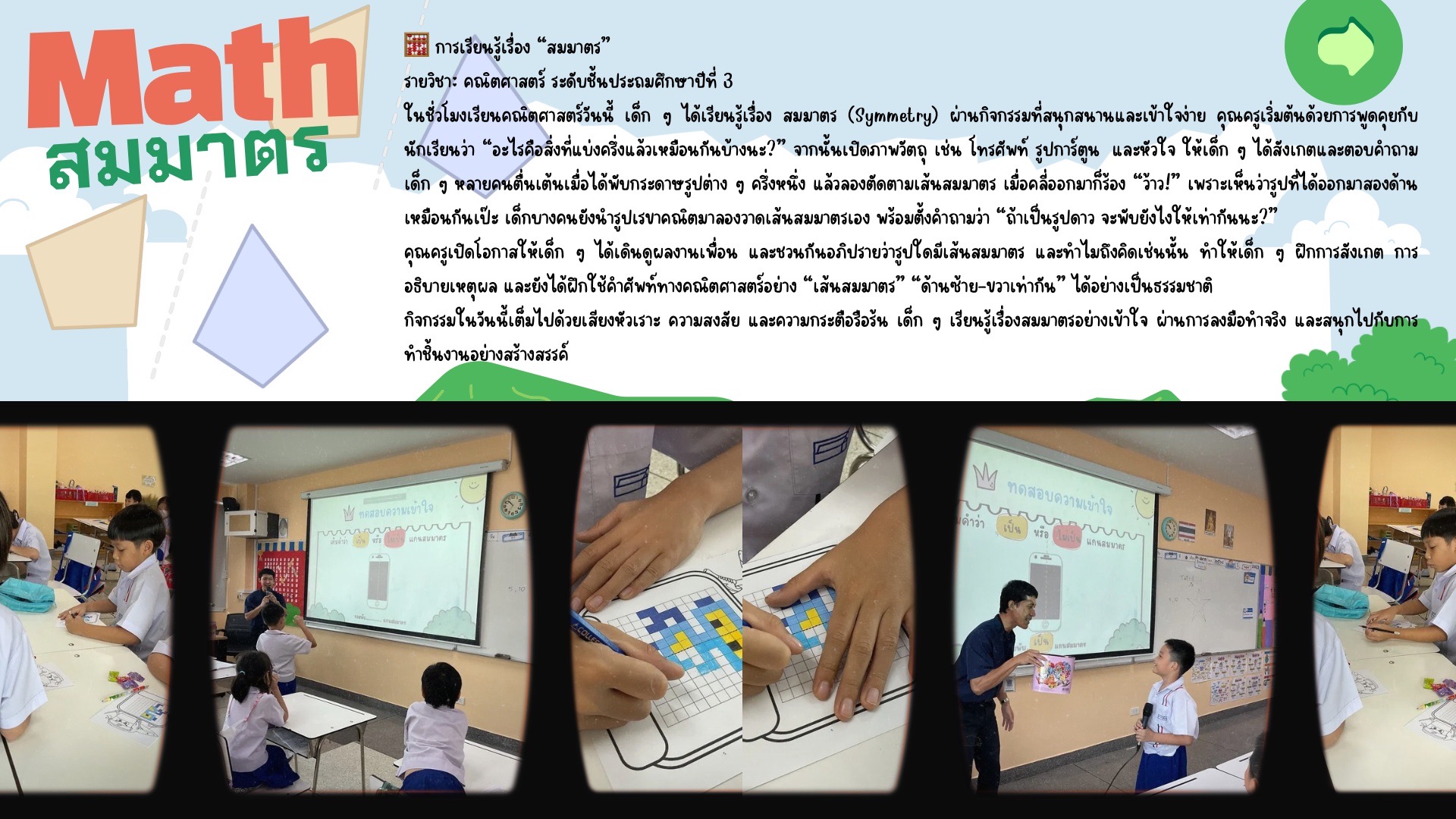 Math สมมาตร