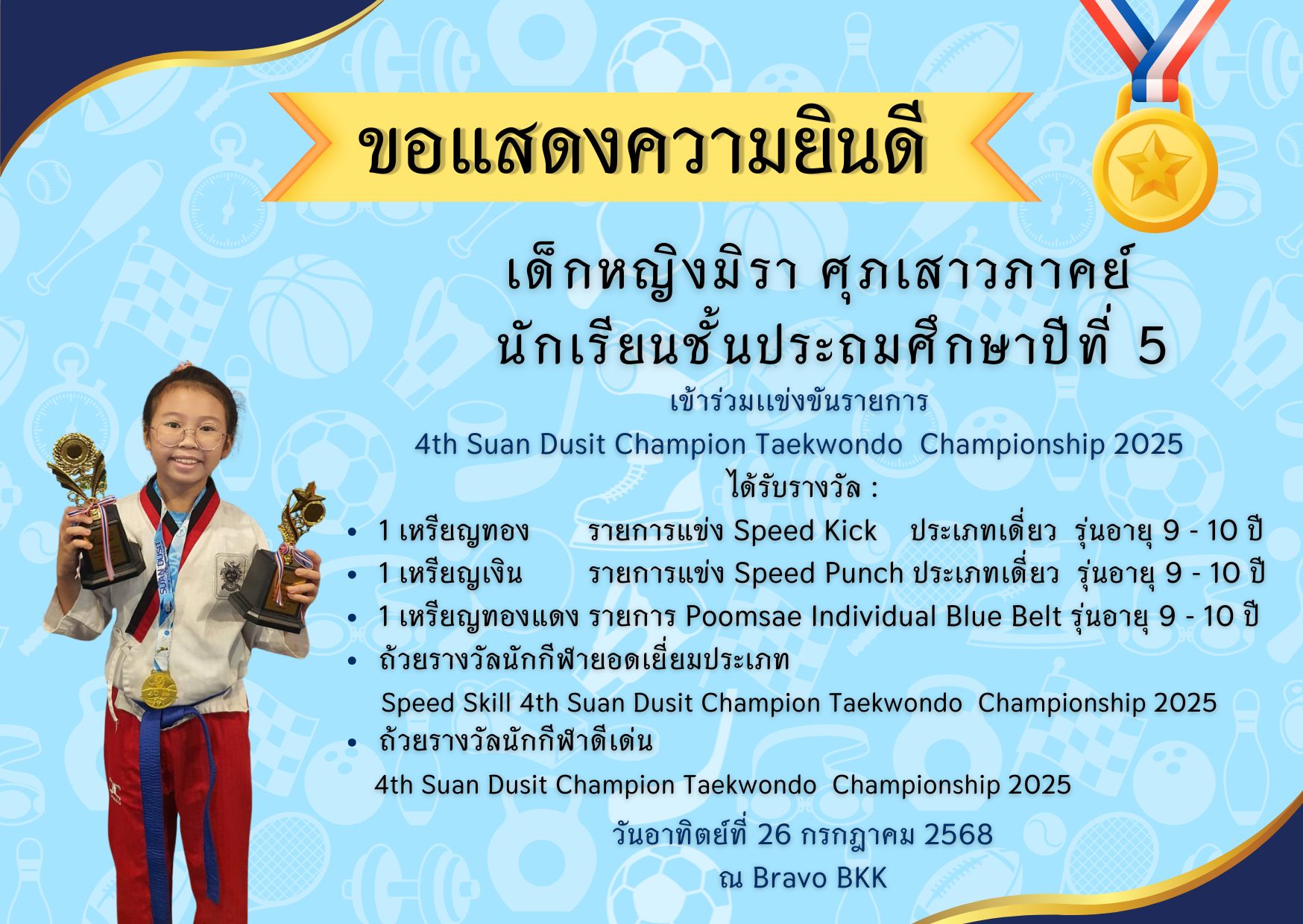 🎊ขอแสดงความยินดี Congratulation on your achievement 🎊