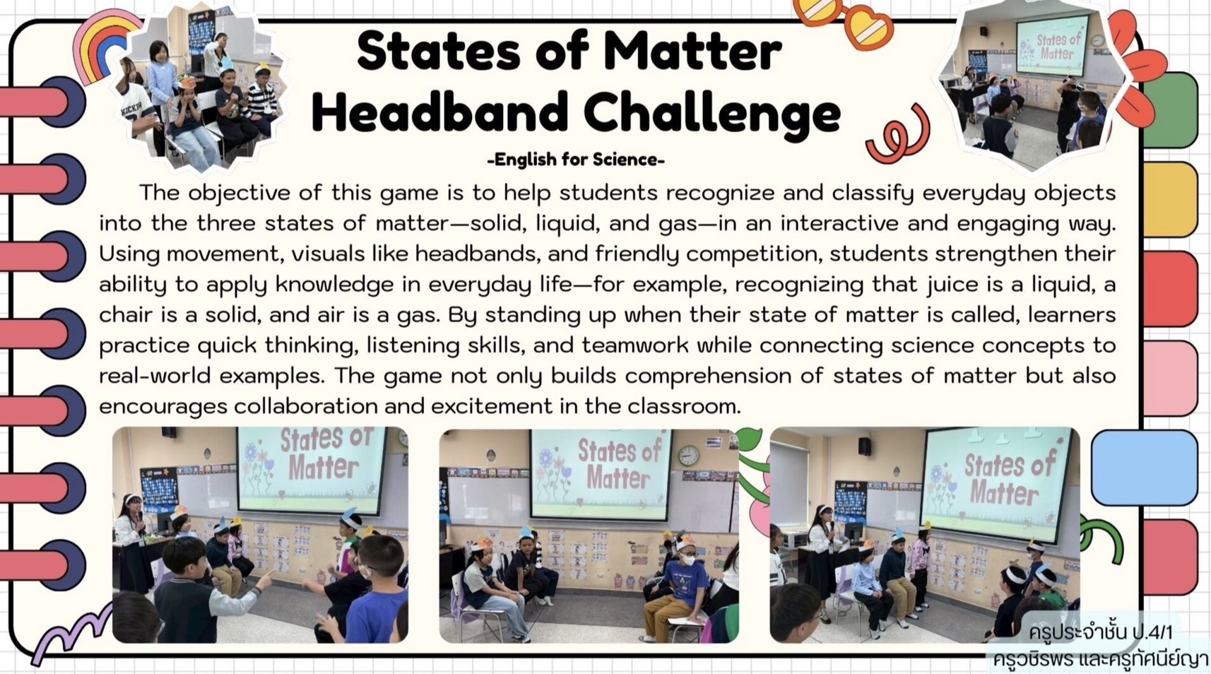 States of Matter Headband Challenge