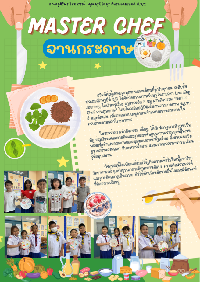 MASTER CHEF จานกระดาษ